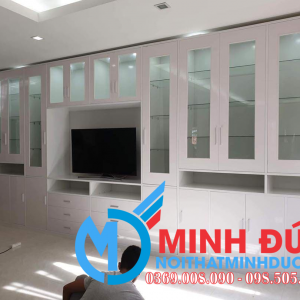 Tủ trưng bày nhiều ngăn cánh kính